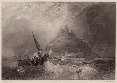 Aziz Michael Dağı, Cornwall (gravür) by Charles (after) Bentley