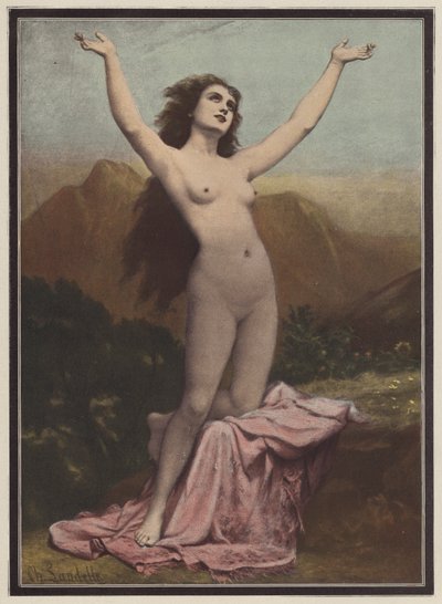 Arzu (renkli taş) by Charles (after) Landelle