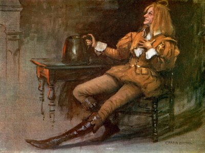 Onikinci Gece: Sir Andrew Aguecheek, Bay Norman Forbes (renkli taş) by Charles A. Buchel