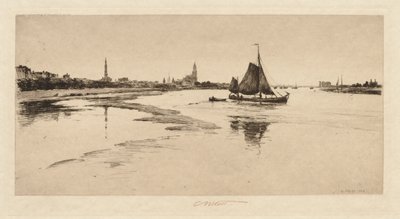 Ren Nehri üzerinde Arnheim by Charles Adams Platt