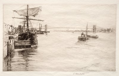 Brooklyn Köprüsü, 1888. by Charles Adams Platt