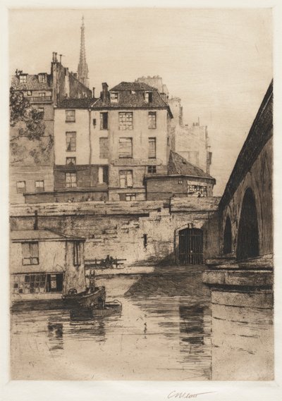 Quai des Orfèvres, Paris, 1886. by Charles Adams Platt