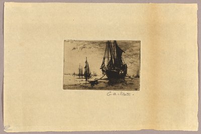 Bir Tekne Kroki by Charles Adams Platt