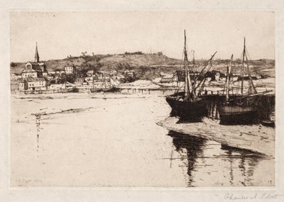 Trouville, 1889. by Charles Adams Platt