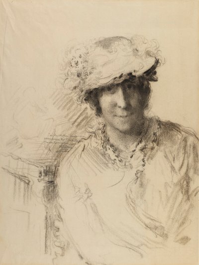 Bir Hanımefendinin Portresi by Charles Albert Waltner