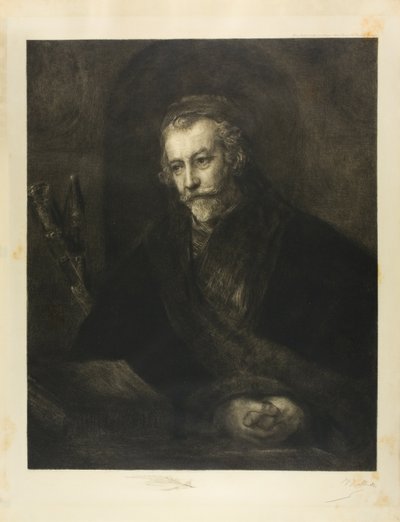 Şapkalı Bir Adamın Portresi by Charles Albert Waltner