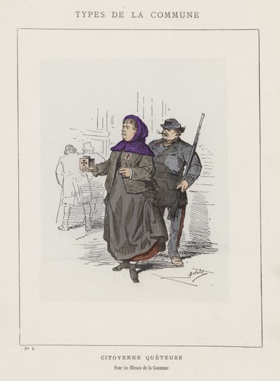 Belediyenin Yaralılarına Vatandaş Dilencisi by Charles Albert d Arnoux Bertall