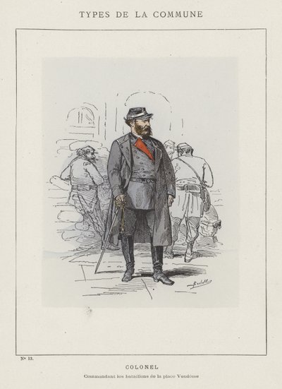 Albay, Place Vendome taburlarının Komutanı by Charles Albert d Arnoux Bertall