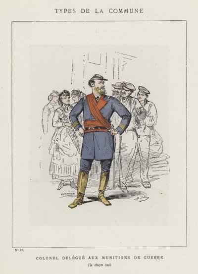 Savaş Mühimmatı için Albay Delege, Vatandaş Assi by Charles Albert d Arnoux Bertall