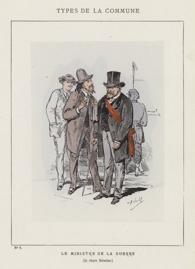 Savaş Bakanı Yurttaş Delescluze by Charles Albert d Arnoux Bertall