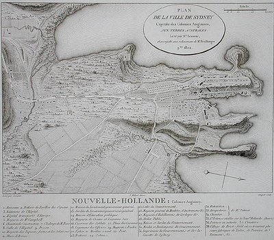 Sidney Şehri Planı by Charles Alexandre (after) Lesueur