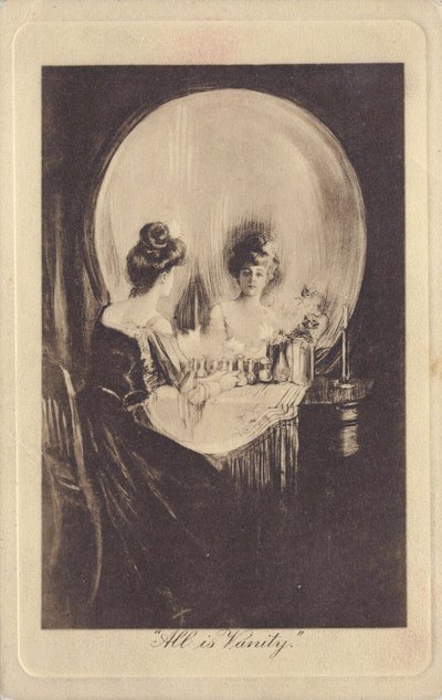 Tout est vanite - All is Vanity par Gilbert, Charles Allan (1873-1929), c. 1900 - Litografi - Özel Koleksiyon by Charles Allan Gilbert