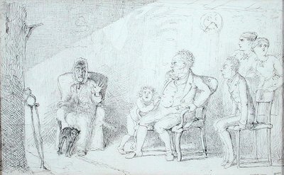 Ghost Story (kağıt üzerinde kalem ve mürekkep) by Charles Altamont Doyle
