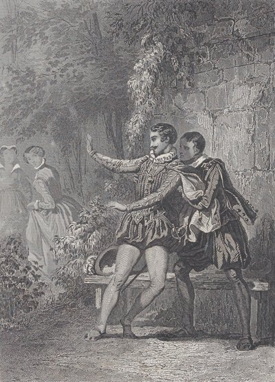 Monsoreau'nun Leydisi La Dame de Monsoreau, 1830-73. by Charles Amedee Colin