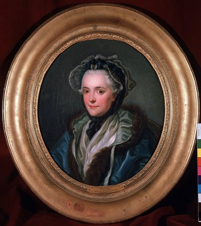 Marie-Louise-Nicole (Marie Louise Nicole), Enville Düşesi (Anville) (1716-1797) portresi. Charles Amedee Philippe van Loo