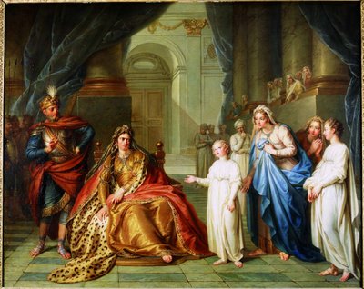 Atalya ve Yehoaş, 1741. by Charles Antoine Coypel