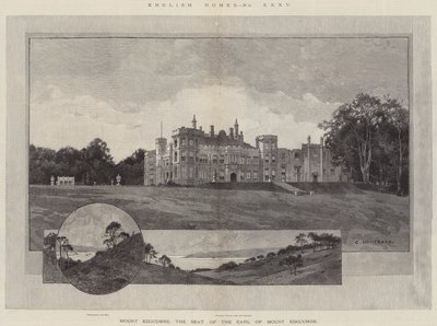 İngiliz Evleri, Edgcumbe Dağı, Edgcumbe Dağı Kontunun Koltuğu by Charles Auguste Loye