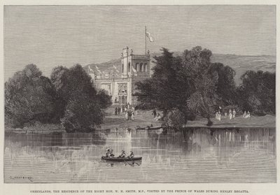 Grönland, Henley Regatta sırasında Galler Prensi tarafından ziyaret edilen Sayın Milletvekili WH Smith