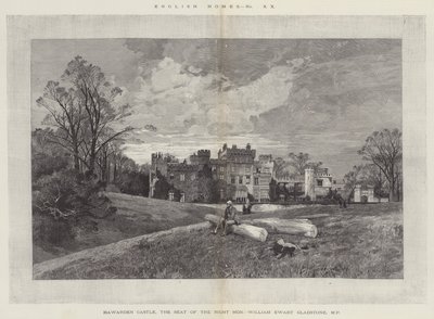 Hawarden Kalesi, Sayın William Ewart Gladstone'un Makamı, Milletvekili by Charles Auguste Loye