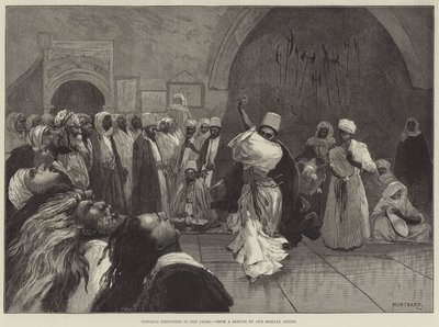 ಓಲ್ಡ್ ಕೈರೋ ಟರ್ಕಿಯಲ್ಲಿ ಹೌಲಿಂಗ್ ಡರ್ವಿಶ್ by Charles Auguste Loye