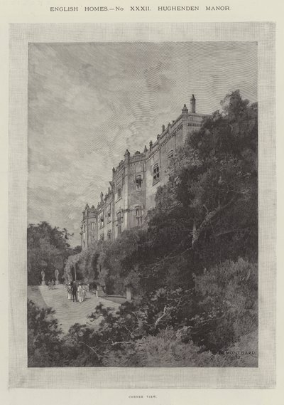 Hughenden Malikanesi, Köşe Görünümü by Charles Auguste Loye