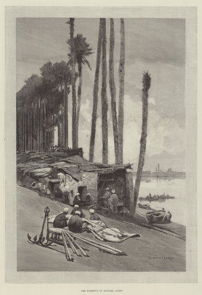 Boulak Limanı, Kahire by Charles Auguste Loye