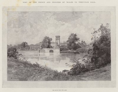 Galler Prensi ve Prensesinin Trentham Hall ziyareti by Charles Auguste Loye