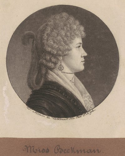 Ann Beekman by Charles B. J. Févret de Saint Mémin