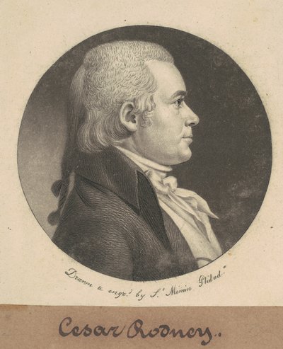 Sezar Augustus Rodney by Charles B. J. Févret de Saint Mémin