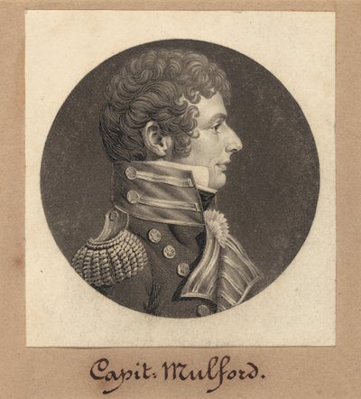 Kaptan Clarence Mulford by Charles B. J. Févret de Saint Mémin