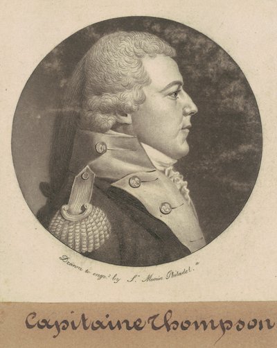 Kaptan Thompson by Charles B. J. Févret de Saint Mémin