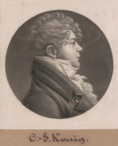 Christian Simon König by Charles B. J. Févret de Saint Mémin