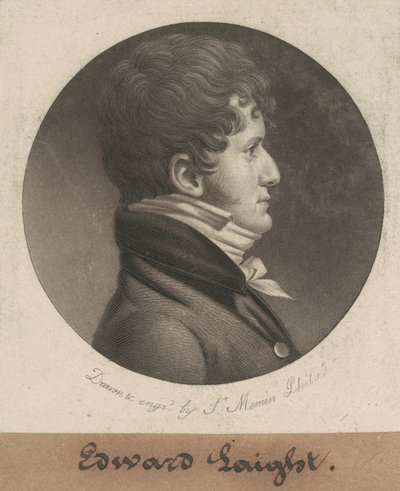 edward laight by Charles B. J. Févret de Saint Mémin