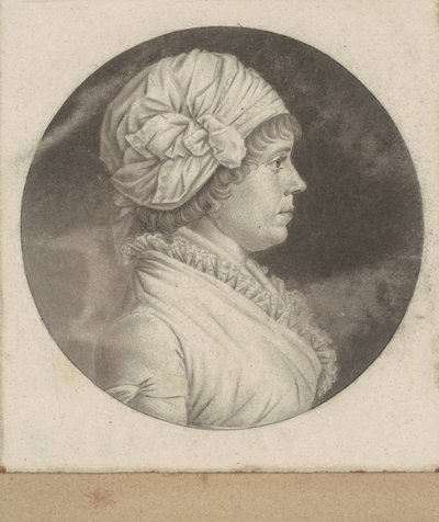 Elizabeth Rittenhouse Çavuş by Charles B. J. Févret de Saint Mémin