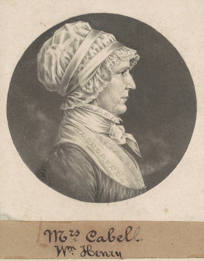 Hannah Carrington Cabell by Charles B. J. Févret de Saint Mémin