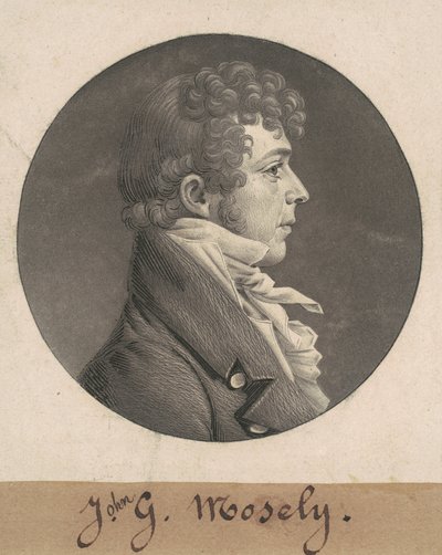 J.G. Mosely by Charles B. J. Févret de Saint Mémin