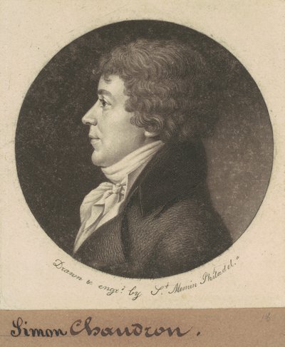 Jean-Simon Chaudron by Charles B. J. Févret de Saint Mémin