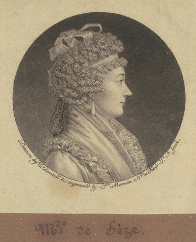 Madam Jean de Seze by Charles B. J. Févret de Saint Mémin