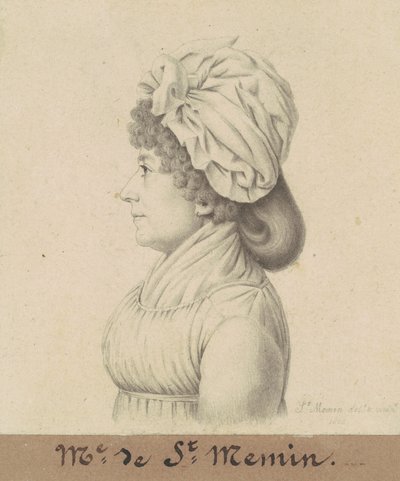 Saint-Mémin'li Marie-Victoire Févret by Charles B. J. Févret de Saint Mémin