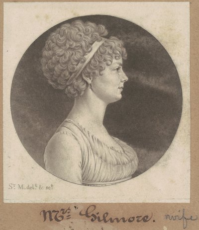 Mary Ann Smith Gilmor by Charles B. J. Févret de Saint Mémin