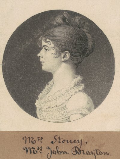 Bayan William Drayton by Charles B. J. Févret de Saint Mémin