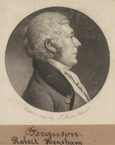 Robert Heysham by Charles B. J. Févret de Saint Mémin