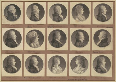 Saint-Mémin Portre Koleksiyonu, Grup 1 by Charles B. J. Févret de Saint Mémin