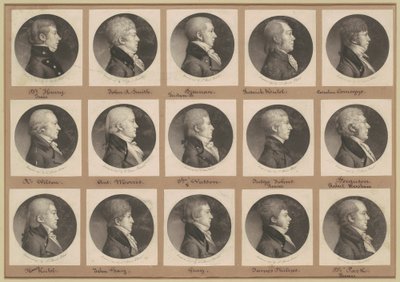 Saint-Mémin Portreler Koleksiyonu, Grup 22 by Charles B. J. Févret de Saint Mémin