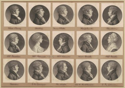 Saint-Mémin Portreler Koleksiyonu, Grup 25 by Charles B. J. Févret de Saint Mémin