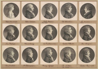 Saint-Mémin Portre Koleksiyonu, Grup 30 by Charles B. J. Févret de Saint Mémin