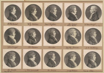 Saint-Mémin Portreler Koleksiyonu, Grup 41 by Charles B. J. Févret de Saint Mémin