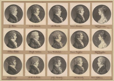 Saint-Mémin Portreler Koleksiyonu, Grup 42 by Charles B. J. Févret de Saint Mémin
