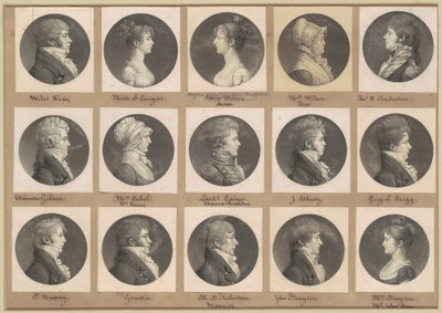 Saint-Mémin Portreler Koleksiyonu, Grup 44 by Charles B. J. Févret de Saint Mémin