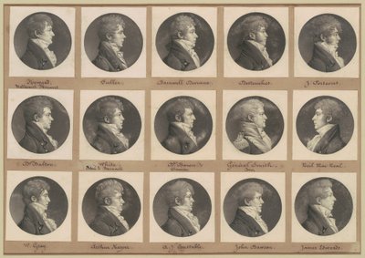 Saint-Mémin Portreler Koleksiyonu, Grup 45 by Charles B. J. Févret de Saint Mémin